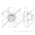 Fan air cooling for 5000/100/80/VW JETTA